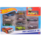 Набор машинок Mattel Hot Wheels Подарочный 10 машинок №29