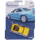 Машинка Abtoys Автосити металлическая без механизмов 1:64 в ассортименте