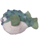 Мягкая игрушка Abtoys В дикой природе. Рыба Фугу зеленая, 22см