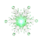 Фигурка VEGAS Снежинка светодиодная на присоске 9,5*9,5 см, меняет цвет