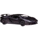 Машинка металлическая Uni-Fortune RMZ City серия 1:32 Lamborghini Aventador LP 750-4 Superveloce, инерционный, цвет черный матовый, двери открываются