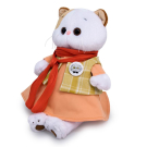 Мягкая игрушка BUDI BASA Кошка Ли-Ли в платье с шарфом 24 см
