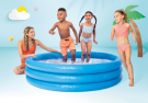Бассейн надувной детский INTEX "Crystal Blue Pool" 168х41см. (от 3-х лет)