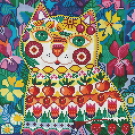 Набор для творчества Белоснежка Алмазная мозаика на подрамнике Кот в окошке 30*30 см