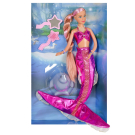 Кукла Defa Lucy Принцесса-русалочка с волшебной прядью волос (ярко-розовый костюм), 29 см