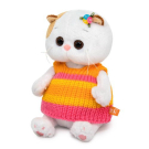 Мягкая игрушка BUDI BASA Кошка Ли-Ли BABY в полосатом вязаном жилете 20 см