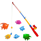 Рыбалка "Большой улов", набор с 1-й удочкой и 6-ю рыбками, на блистере