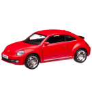 Машинка металлическая Uni-Fortune RMZ City серия 1:32 Volkswagen New Beetle 2012, инерционная, красный матовый цвет, двери открываются