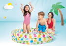 Бассейн надувной детский INTEX "Pineapple Splash Pool" (Ананасики), 132х28 см, от 2х лет