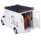 Машинка "Перевозка лошадей", с открывающими дверцами, фигуркой лошадки, со световыми и звуковыми эффектами, 39x12x17