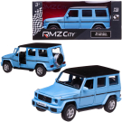 Машинка металлическая Uni-Fortune RMZ City серия 1:32 Mercedes Benz G63 AMG, инерционная, цвет матовый голубой, двери открываются