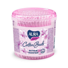 Ватные палочки AURA стакан круглый 200шт