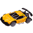 Машина р/у гоночная Junfa toys, 1:18, 27Мгц, изменяемый корпус, с эффектом выхлопного пара, аккумуляторный блок 3,7V, 2 цвета красный, желтый в ассортименте.
