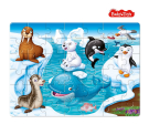 Пазл Baby Toys First Puzzle Кто живет на Краю земли 42 элемента