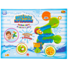 Набор игрушек для ванной Abtoys Веселое купание Горка-серпантин зеленая с 2 животными на кругах