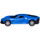 Машинка металлическая Abtoys АвтоСити 1:36 Спортивная инерционная с открывающими передними дверцами синяя свет звук