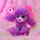 Мягкая игрушка ABtoys Собачка Карамелька, фиолетовая 14 см