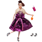 Кукла Junfa Atinil (Атинил) Модный показ (в сиреневом платье с меховой накидкой) в наборе с аксессуарами, 28см