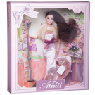 Кукла Junfa Atinil (Атинил) Звезда эстрады (в длинном, узком, бархатном платье) в наборе с аксессуарами, 28см