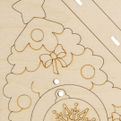 Набор для творчества LORI Роспись по дереву Новогодний сувенир Новогодняя ёлочка