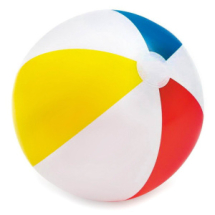 Мяч надувной INTEX 51 см "Glossy Panel Ball" (Полосатый мячик) , от 3х лет