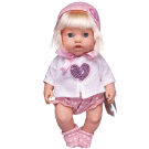 Пупс-кукла "Baby Ardana", в белой кофточке с сердечком из пайеткок и ажурных шортиках, в наборе с аксессуарами, в коробке, 30см