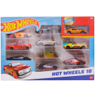 Набор машинок Mattel Hot Wheels Подарочный 10 машинок №21