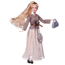 Кукла ABtoys "Современный шик" в платье с длинной плиссированной юбкой, светлые волосы 30см