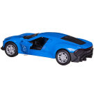Машинка металлическая Abtoys АвтоСити 1:36 Спортивная инерционная с открывающими передними дверцами синяя свет звук