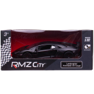 Машинка металлическая Uni-Fortune RMZ City серия 1:32 Lamborghini Aventador LP 750-4 Superveloce, инерционный, цвет черный матовый, двери открываются
