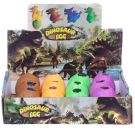 Игрушка-антистресс Junfa Dinosaur Egg Мялка "Яйцо динозавра", 12 яиц в дисплее