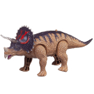 Динозавр Junfa Трицератопс, движение, световые и звуковые эффекты, коричневый