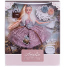 Кукла ABtoys "Летний вечер" с диадемой, в платье с меховой накидкой, светлые волосы 30см