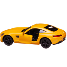 Машинка металлическая Uni-Fortune RMZ City серия 1:32 Mercedes-Benz GT S AMG 2018, цвет желтый, двери открываются