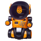 Игра-тир интерактивная Junfa Бой с роботом 2 бластера и 24 мягких шарика, со световыми и звуковыми эффектами, оранжевый