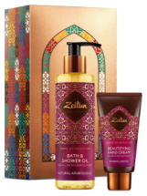 Подарочный набор ZEITUN Ритуал соблазна, восстановления масло для душа и ванны,крем для тела