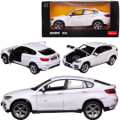 Машина металлическая 1:24 scale BMW X6, цвет белый, двери и капот открываются