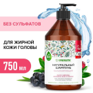 SYNERGETIC Натуральный шампунь Балансирующий для жирной кожи головы бессульфатный 750мл