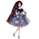 Кукла ABtoys "Вечерний раут" в платье с пайетками с двухслойной юбкой, темные волосы 30см