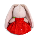 Мягкая игрушка BUDI BASA Зайка Ми в красном платье (малыш) 15 см