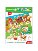 Дрофа-Медиа Игра настольная на пластике с липучками На ферме