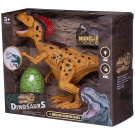 Игровой набор Junfa Динозавры (большой желтый динозавр, яйцо) на батарейках, свет, звук