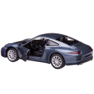 Машина металлическая RMZ City серия 1:32 Porsche 911 Carrea S, синий металлик цвет, двери открываются