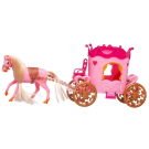 Игровой набор Abtoys Моя лошадка. Карета с розовой лошадкой и куколкой