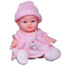 Пупс-куколка ABtoys озвученный в розовом платье 22,9 см