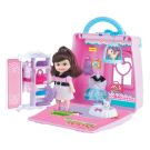Игровой набор Abtoys В гостях у куклы Дом кукольный в сумочке-переноске с куклой и аксессуарами