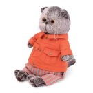 Мягкая игрушка BUDI BASA Кот Басик в оранжевой куртке и штанах 22 см