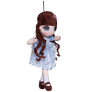 Кукла ABtoys Мягкое сердце, мягконабивная в голубом платье, 50 см