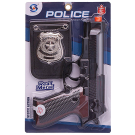 Игровой набор Junfa Полиция (пистолет, металлический жетон на цепочке)