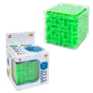 Куб головоломка 3D, 3 цвета в ассортименте (зеленый, желтый, синий)